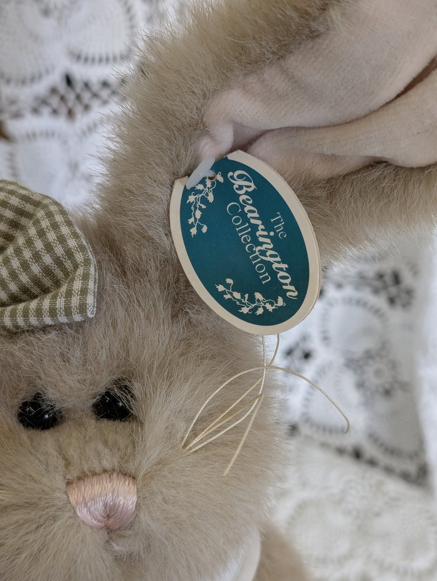 collectible plush bunny from The Bearington Collection