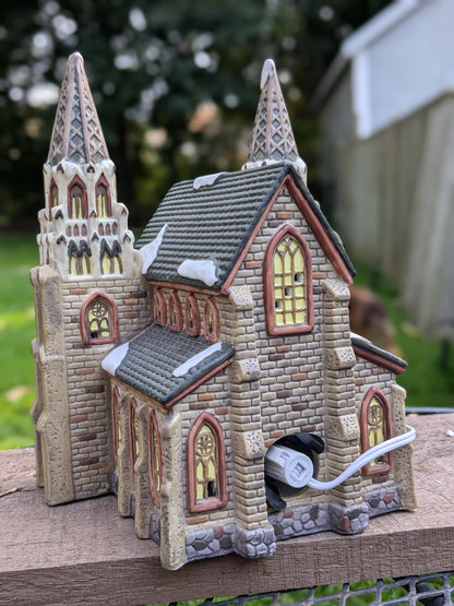 Church Steele light up house