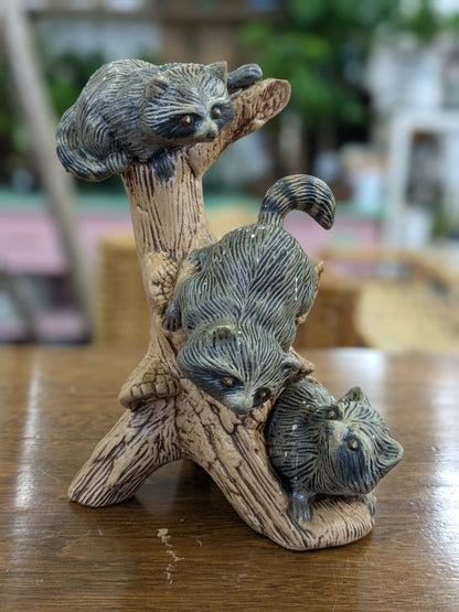 Ceramic racoons