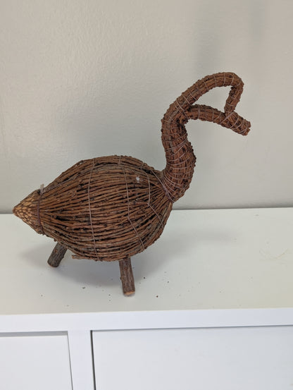 Vintage small tamarack twig bird