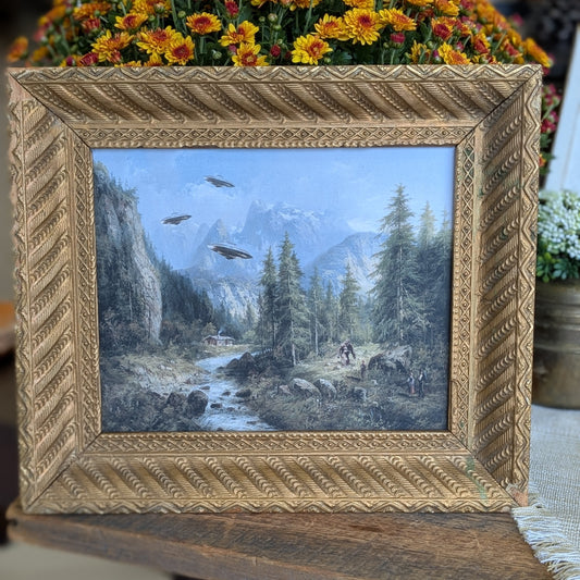 Framed alien print