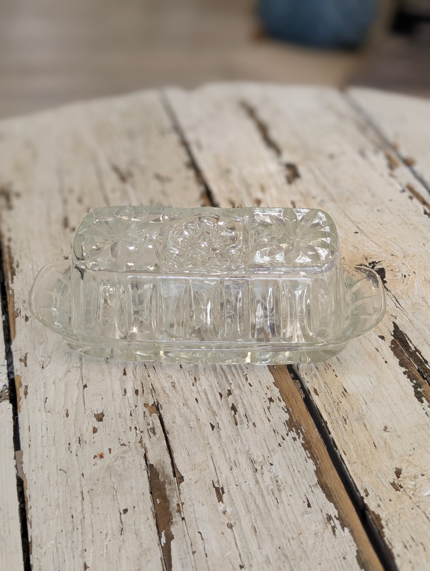 Glass butter Dish