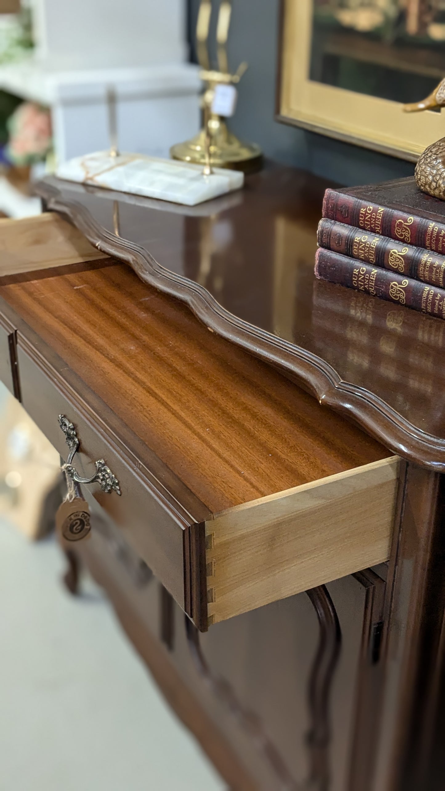 Wood buffet cabinet