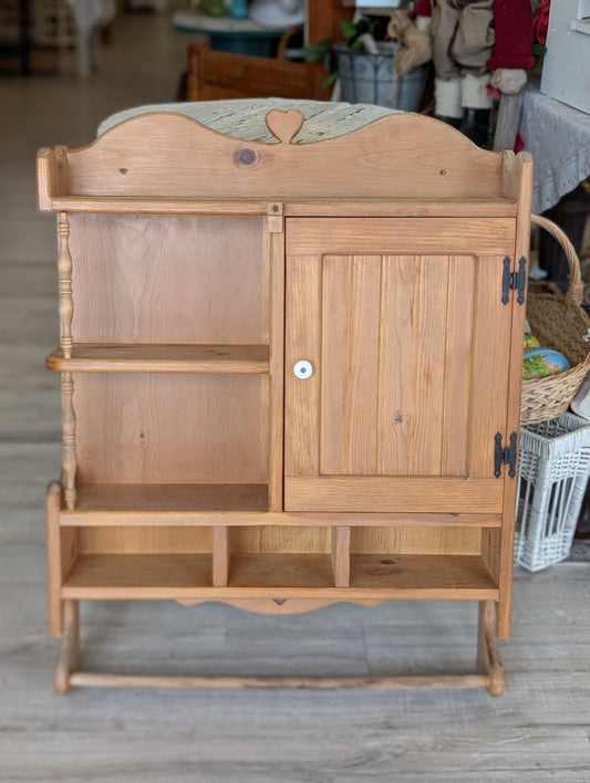 Wooden wall kitchen shelf