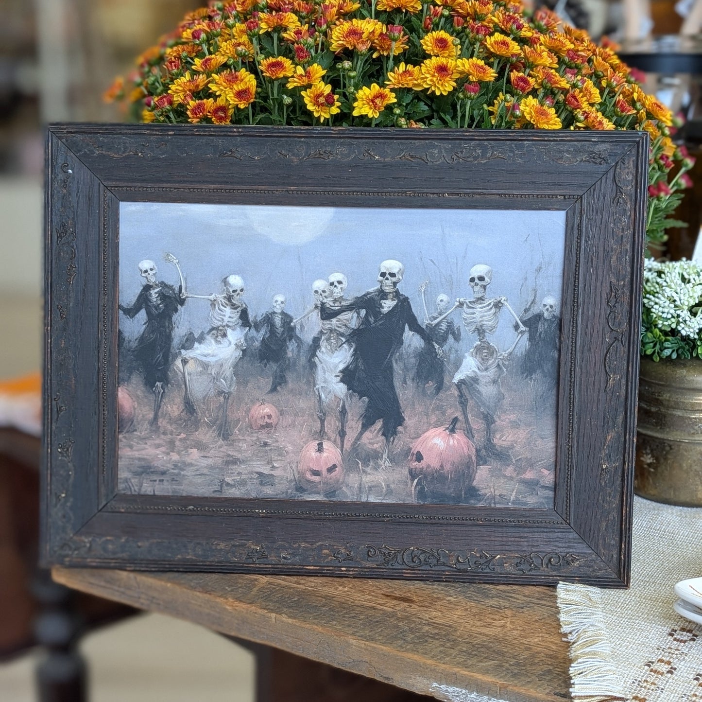 Dancing Ghouls framed print
