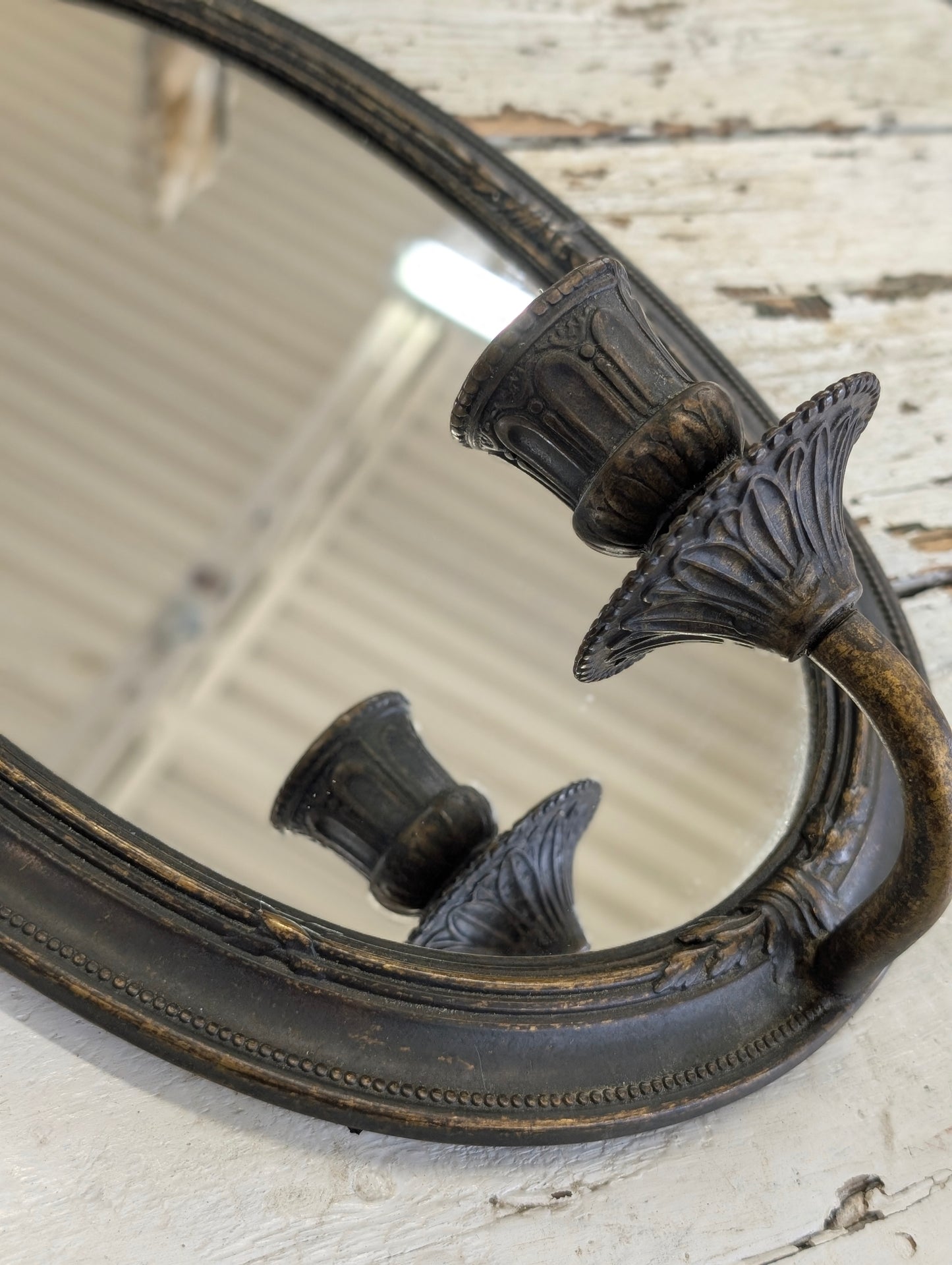 Mirror candle holder