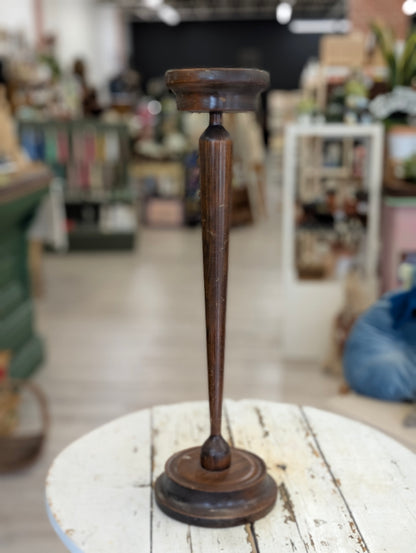 Brown candle stick holder