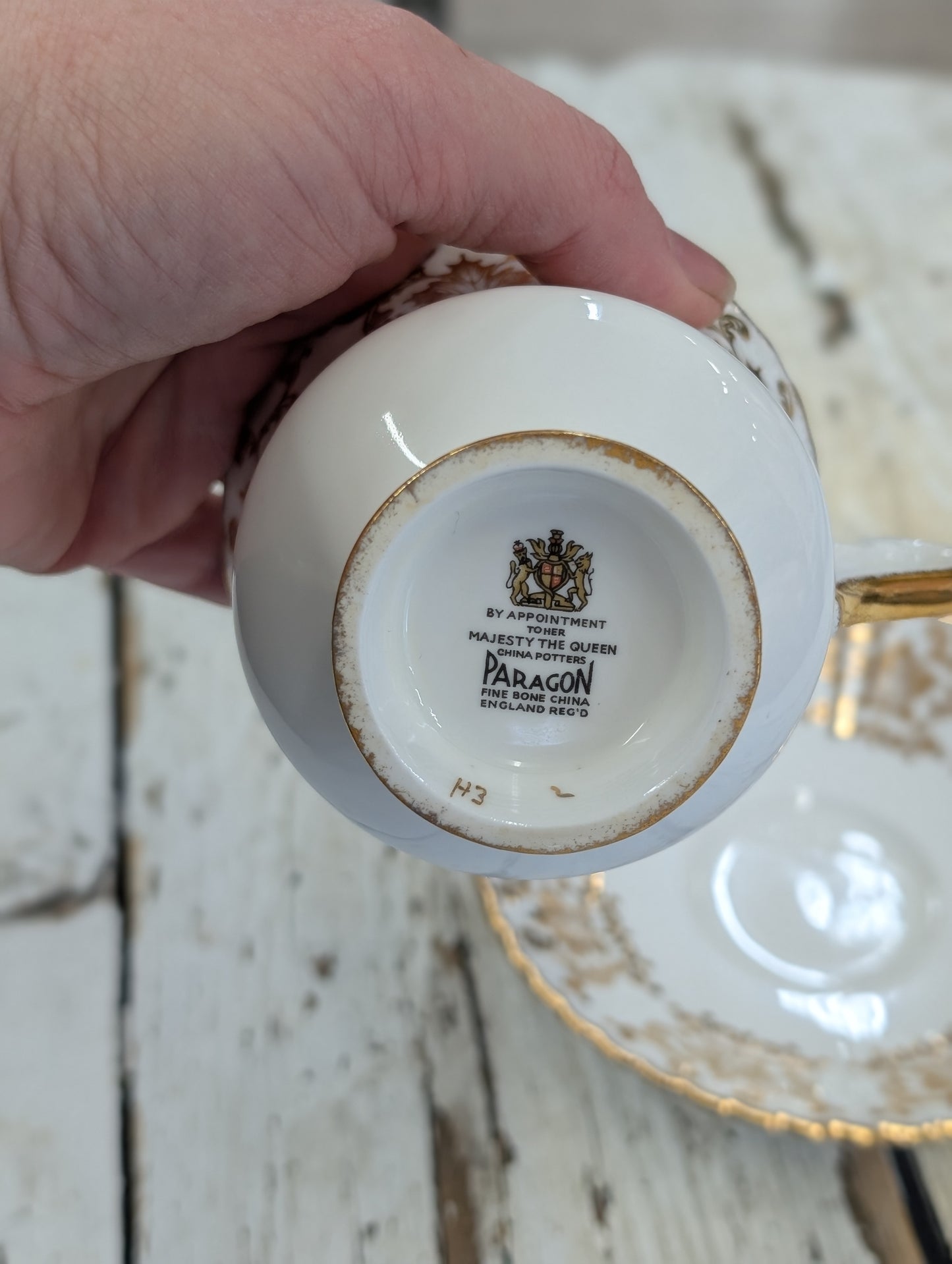 Gold paragon teacup