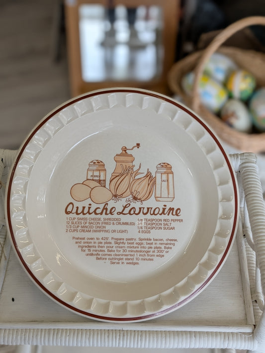 Quiche pie plate