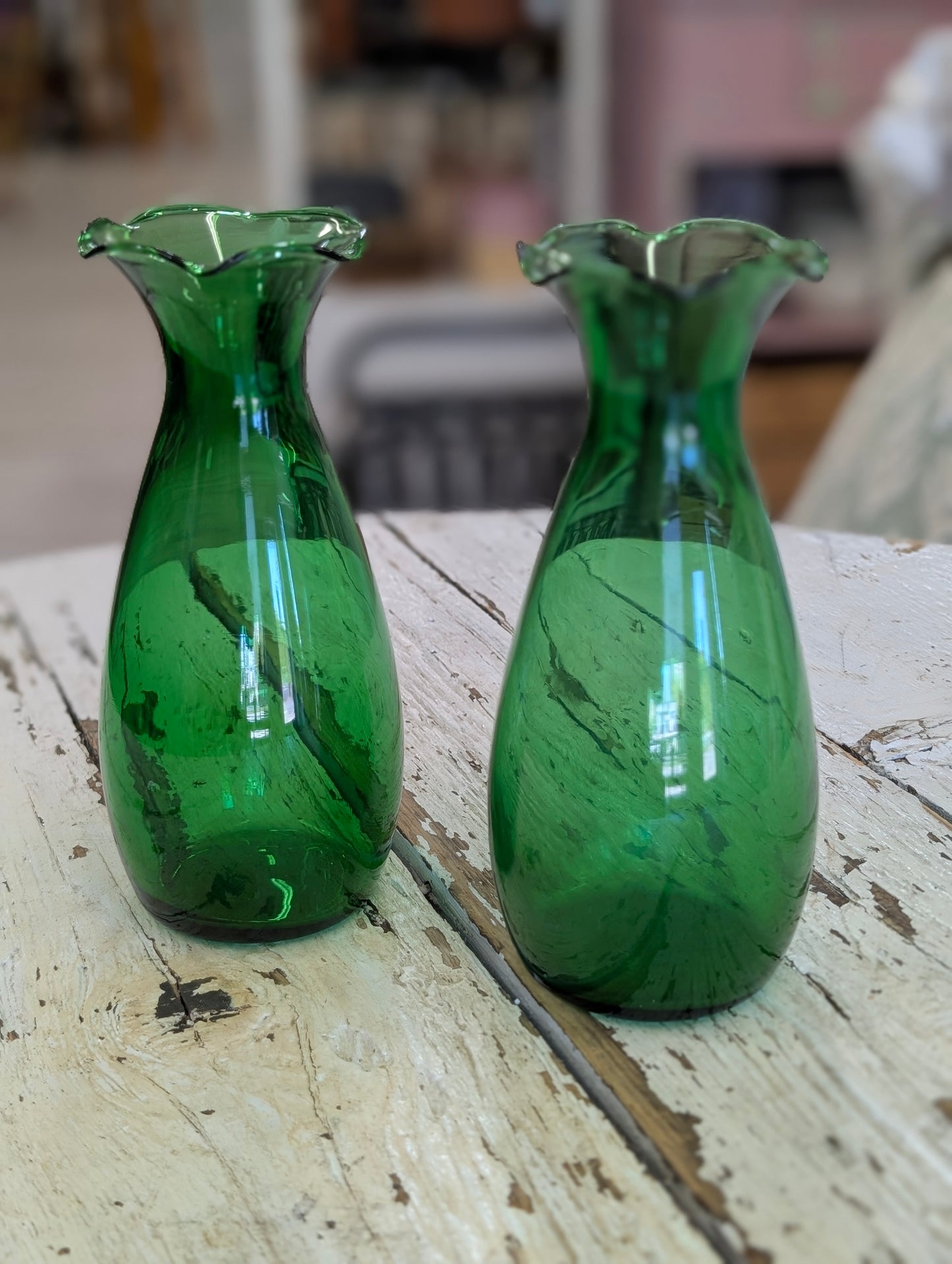 Green vase