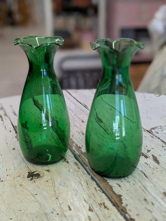 Green vase