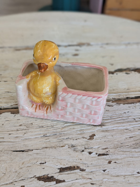Ceramic chick planter