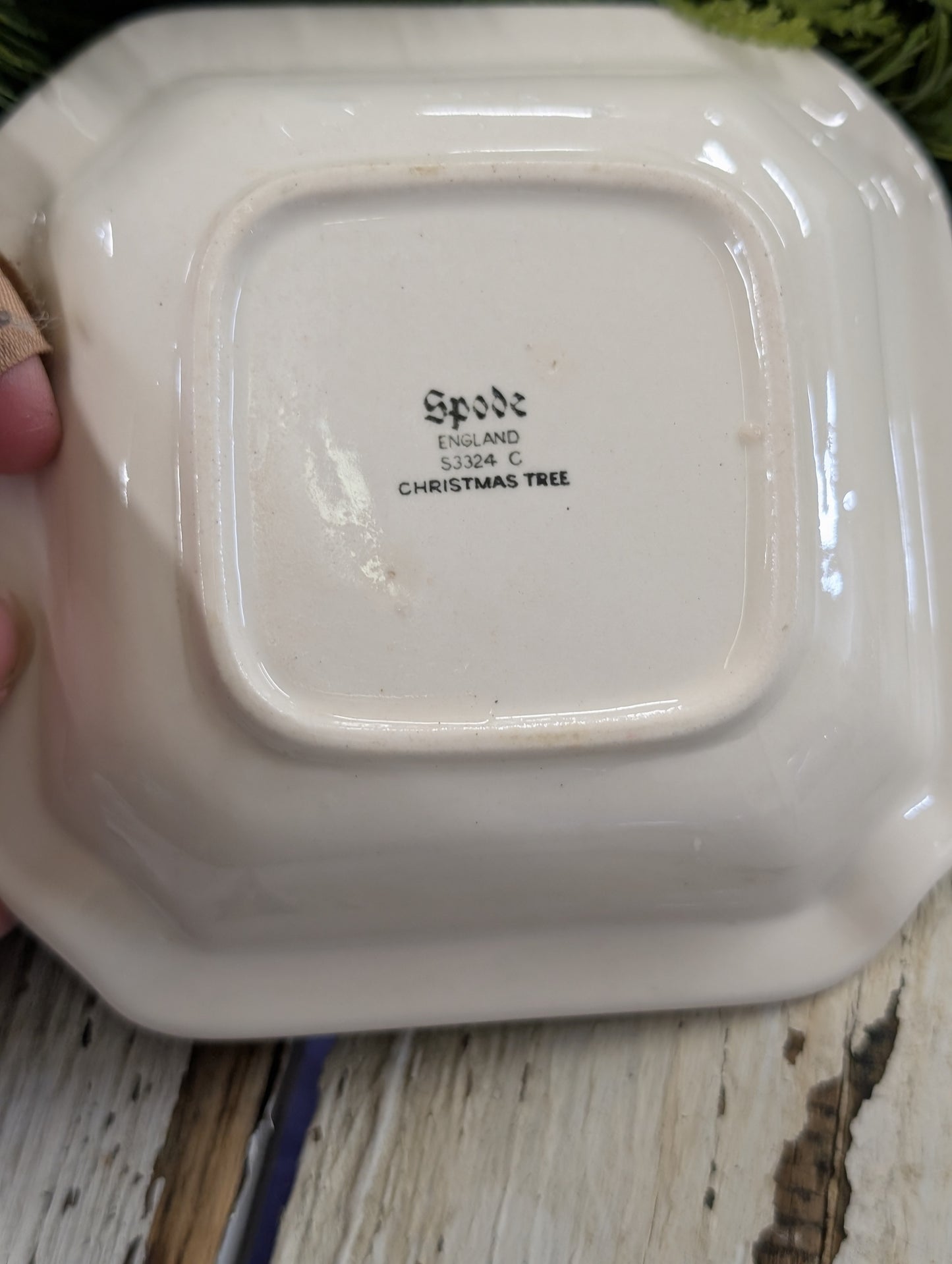 Spode Christmas tree ashtray