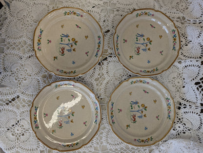 International Stoneware Heartland pattern salad plate with farm scene.