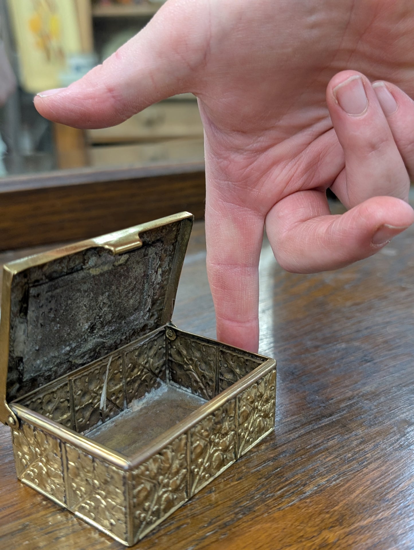 Mini brass box