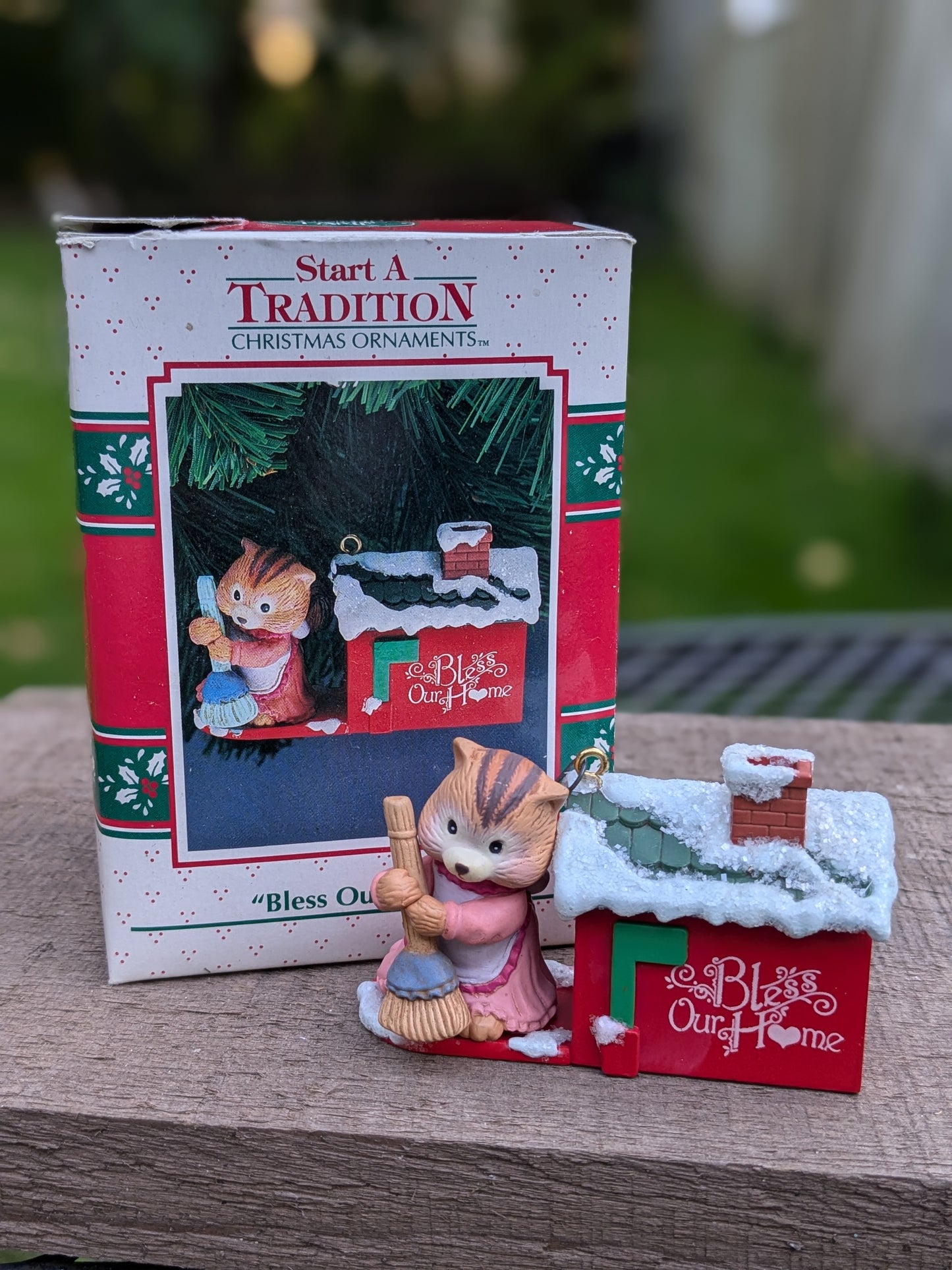 Bless our house ornament