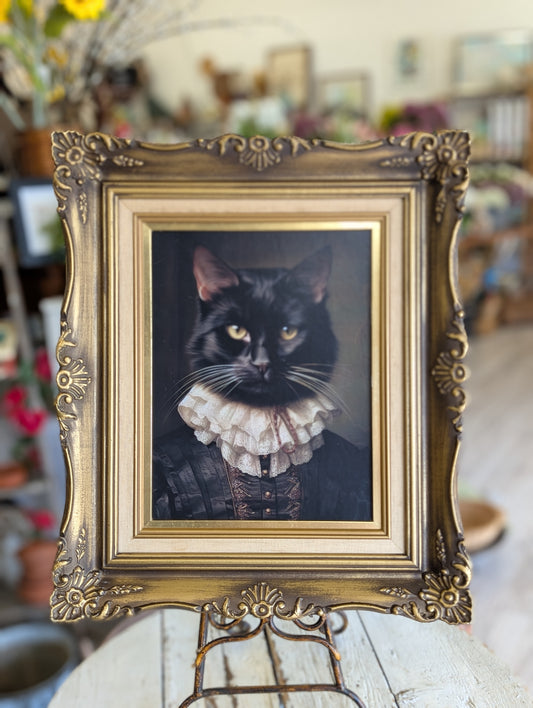 Framed Gothic Kitty
