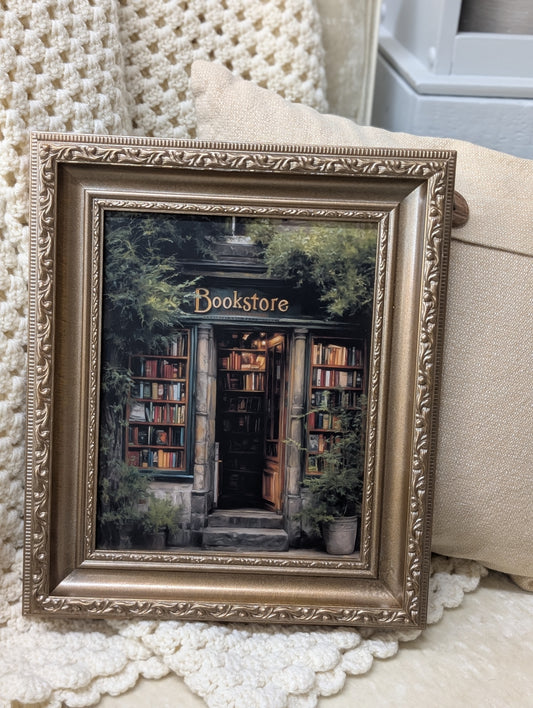 Bookstore framed print