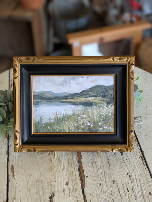Lake haze print in frame