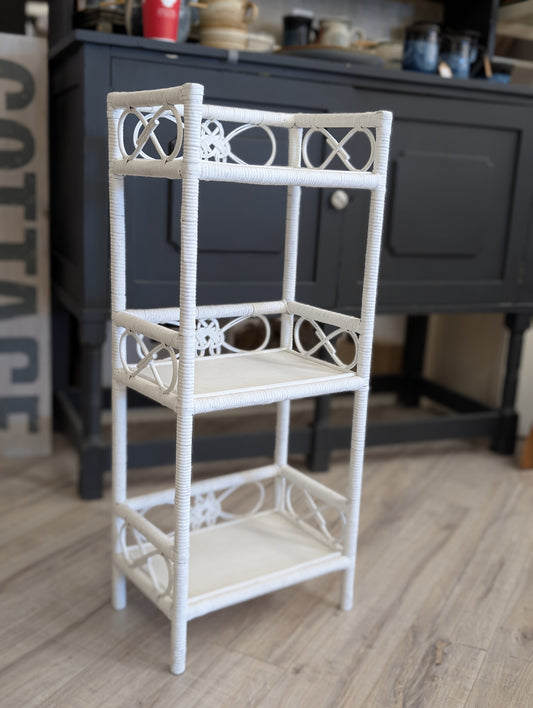 White whicker stand