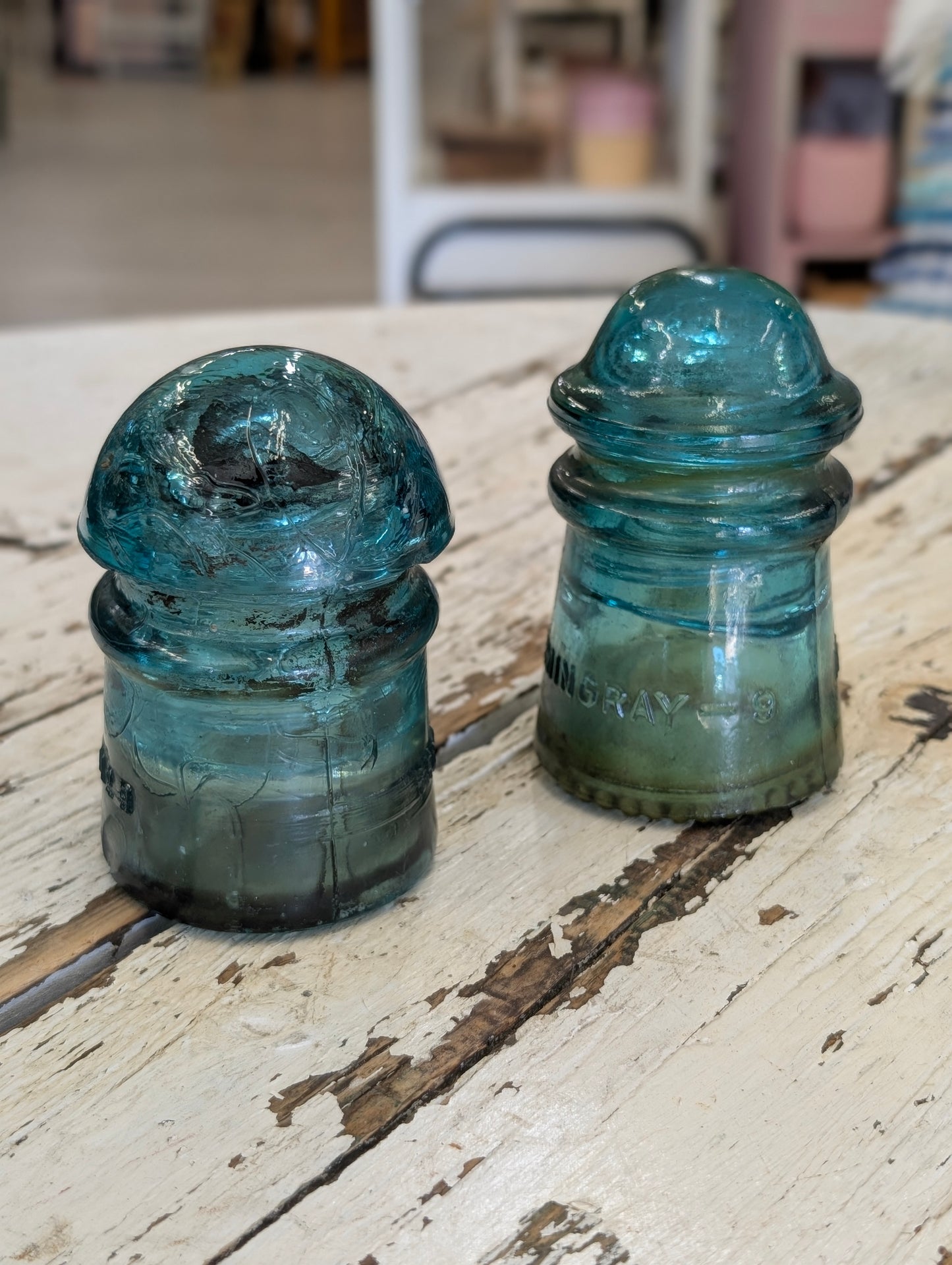No. 9 glass telegraph insulator