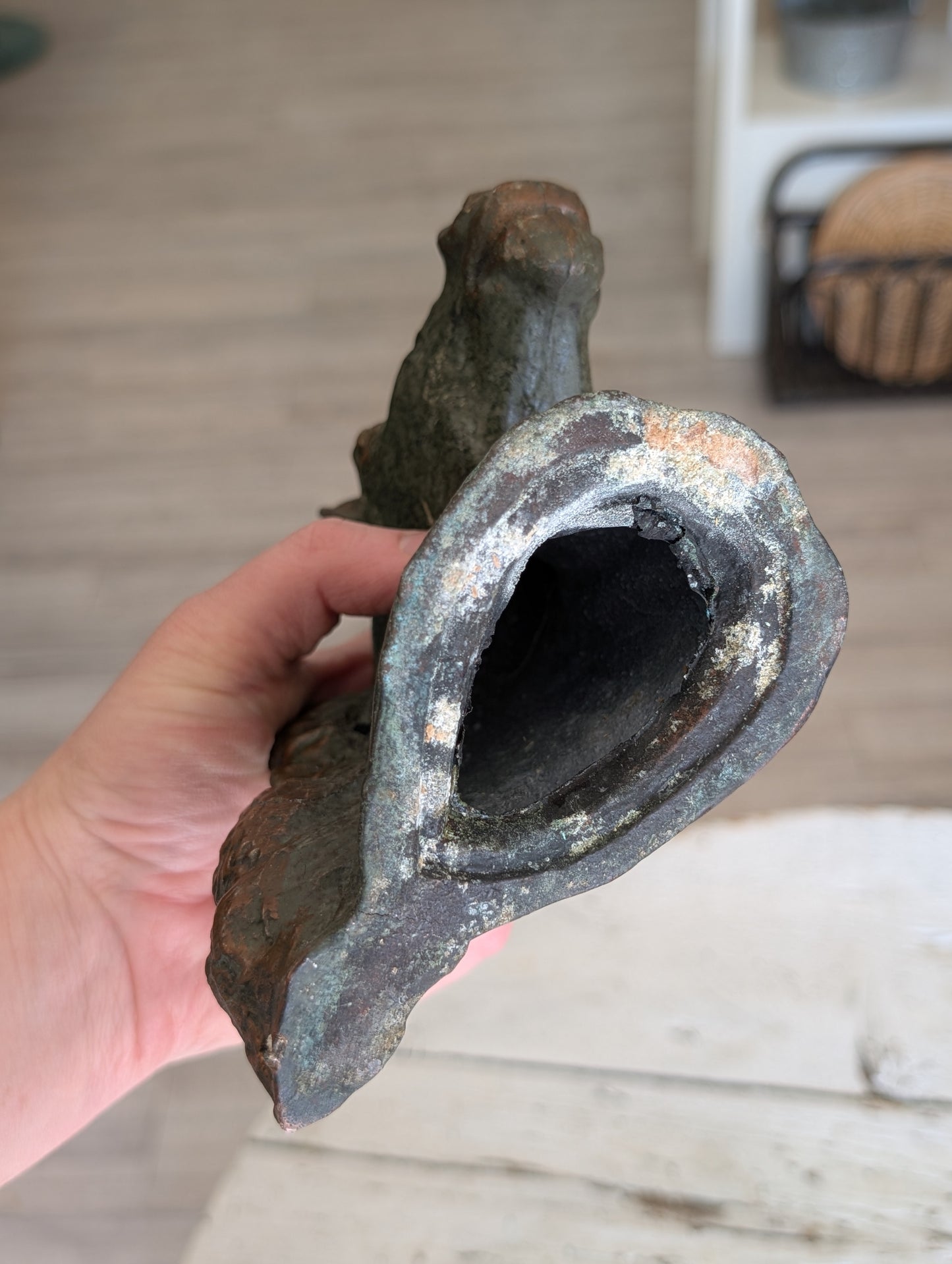 Copper horse head rustic