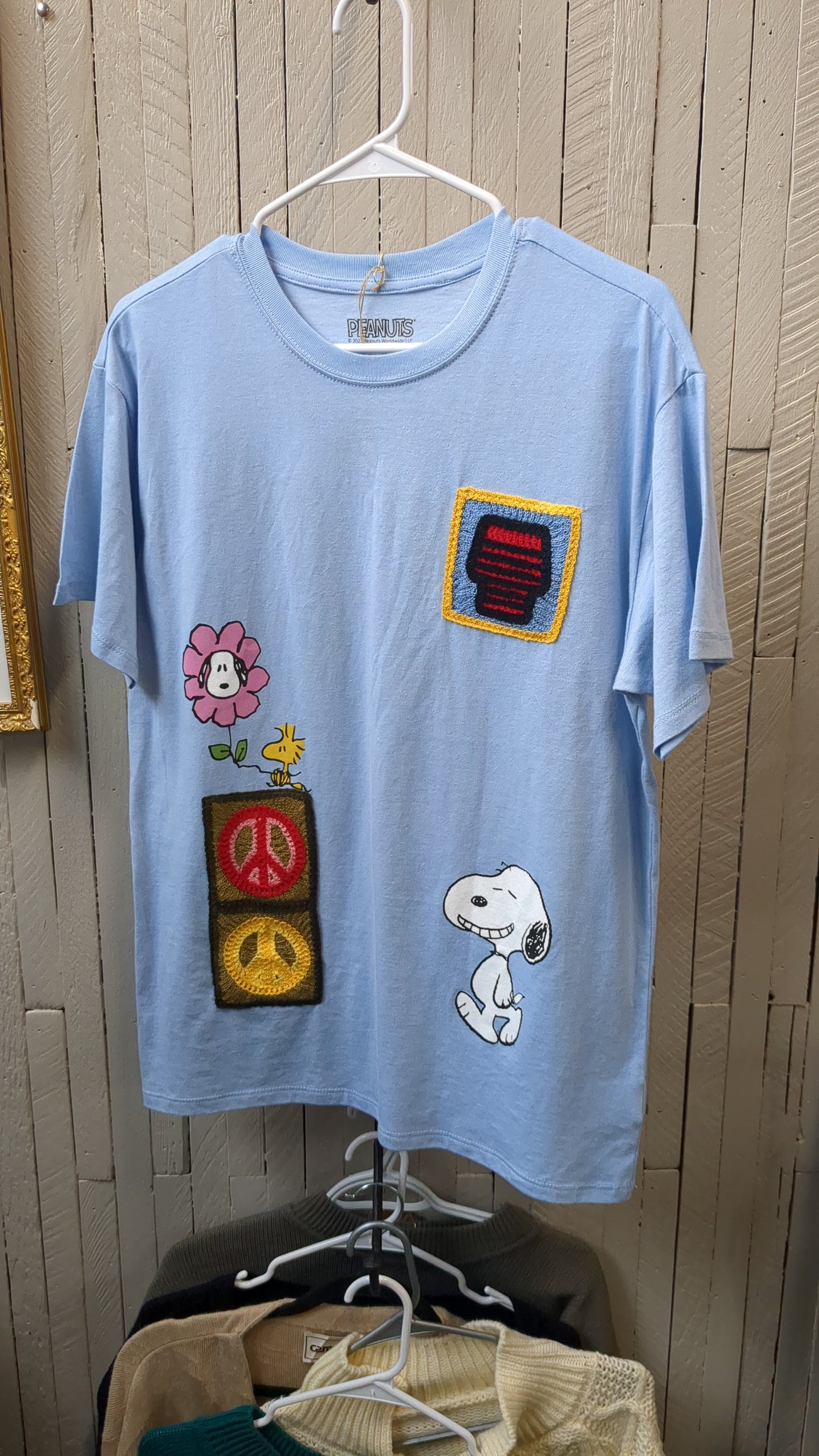 Peace, Love & Snoopy T-Shirt (Size S)