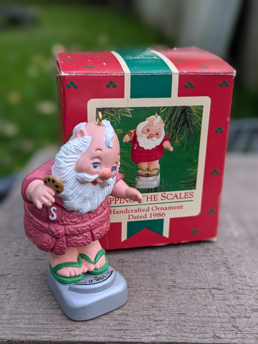 Tipping the scales ornament