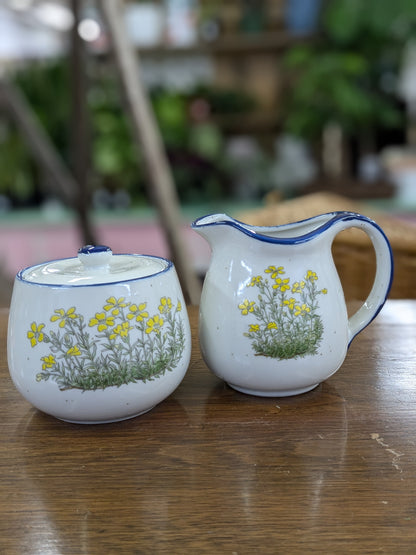 Cream and sugar vintage dish