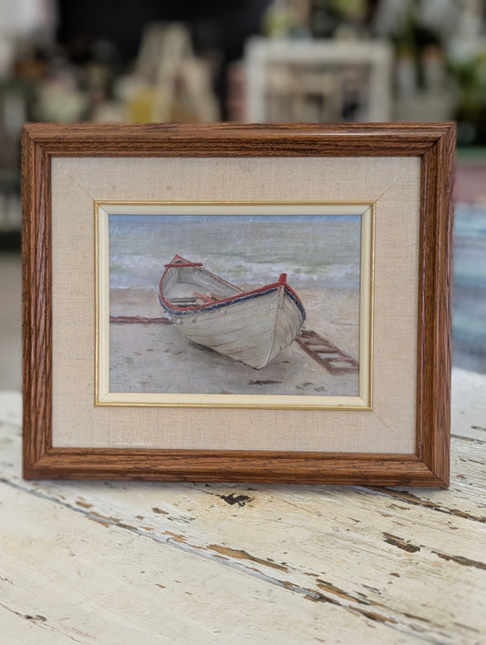 Boat on beach print