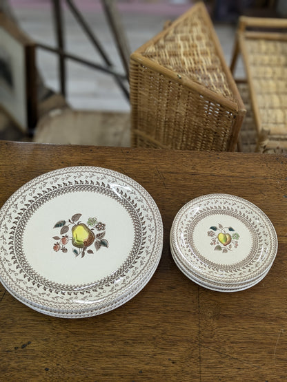 Set of 10 Johnstone bros plates