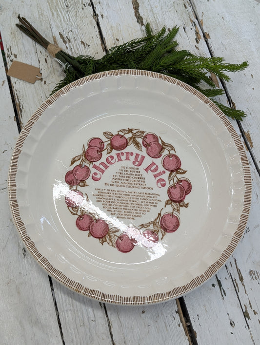Cherry pie plate