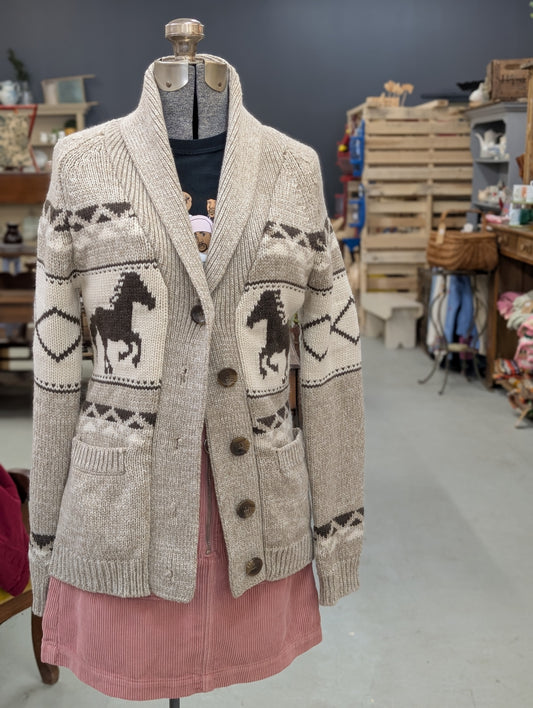 Horse cowichan sweater