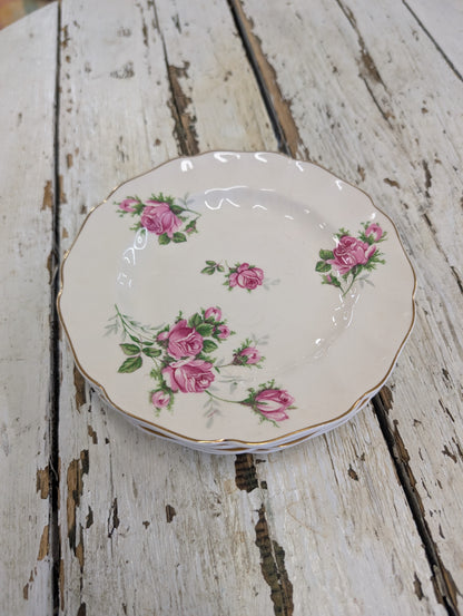 Set of 4 rose plates