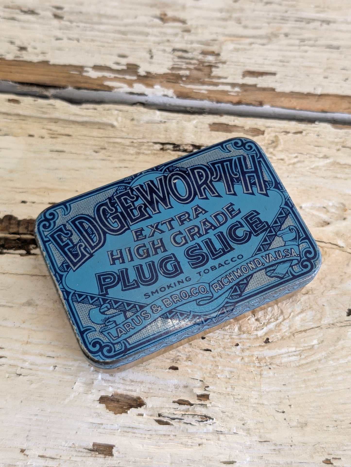 Vintage Edgeworth Extra High Grade Plug Slice smoking tobacco tin