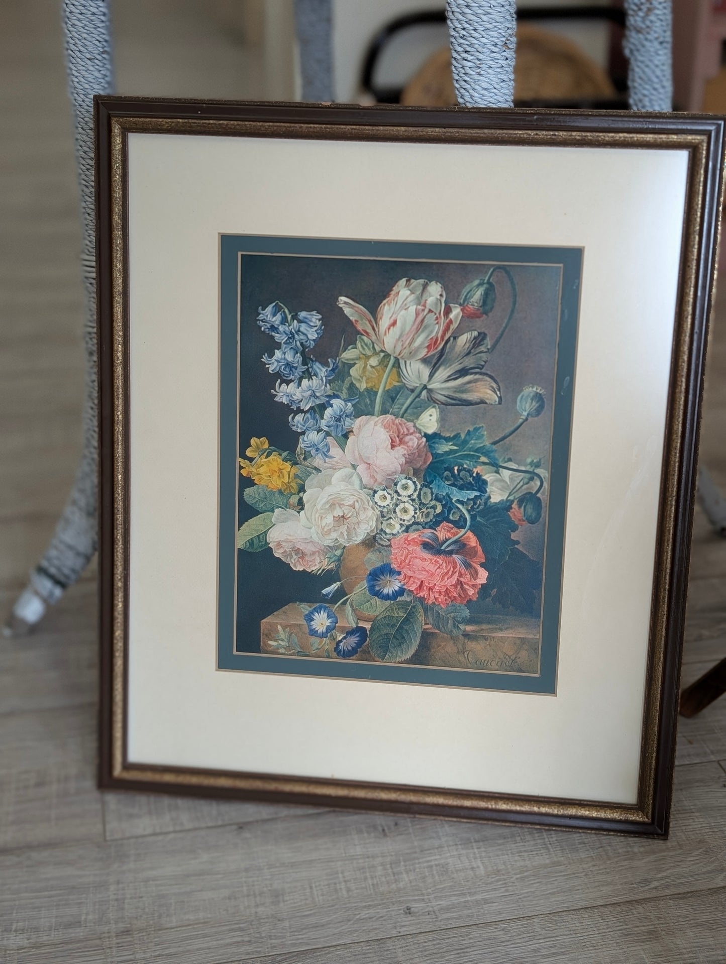 Floral framed print