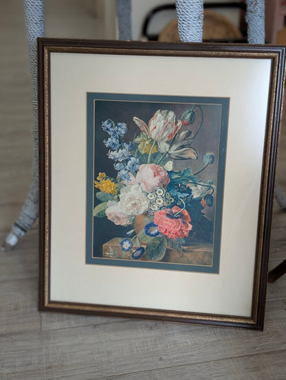Floral framed print