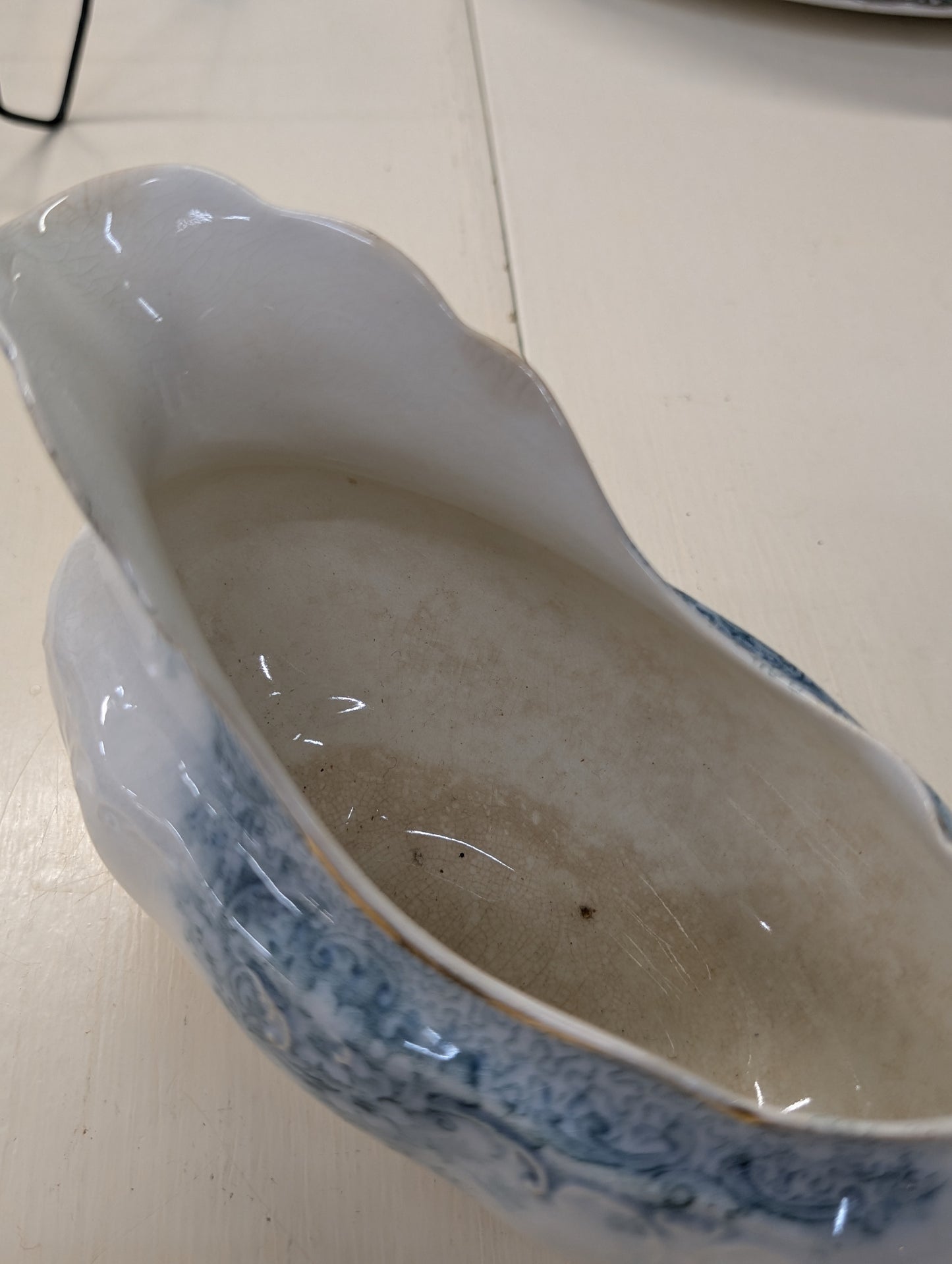 Ironstone gravy boat