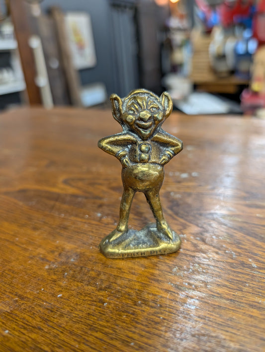 Solid brass Cornish pixie