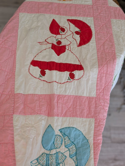Pink handmade quilt