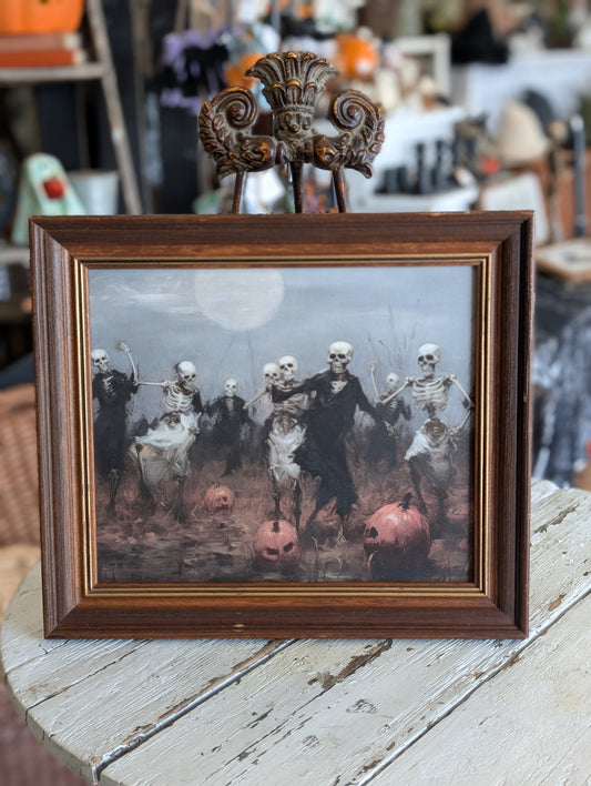 Dancing Ghouls Framed Print