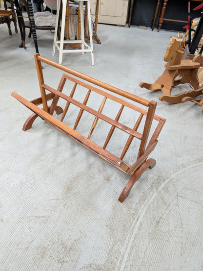 Wooden magazine rack