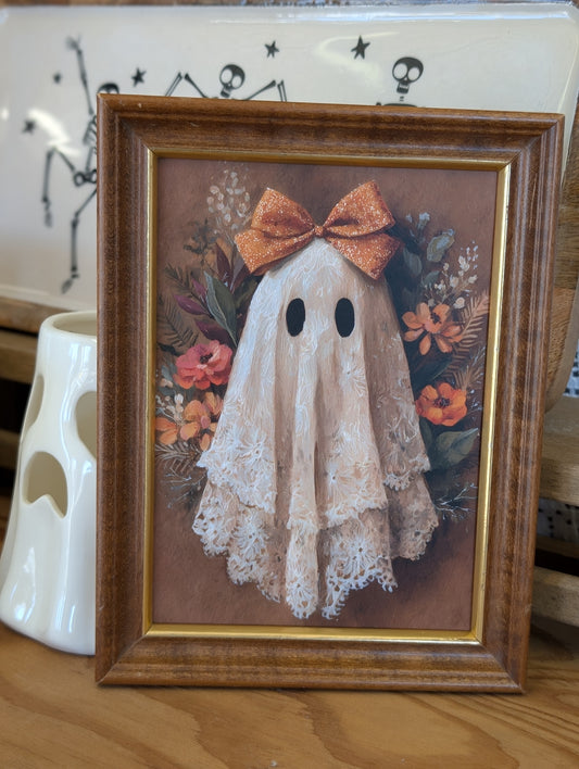 Lacey the ghost framed print