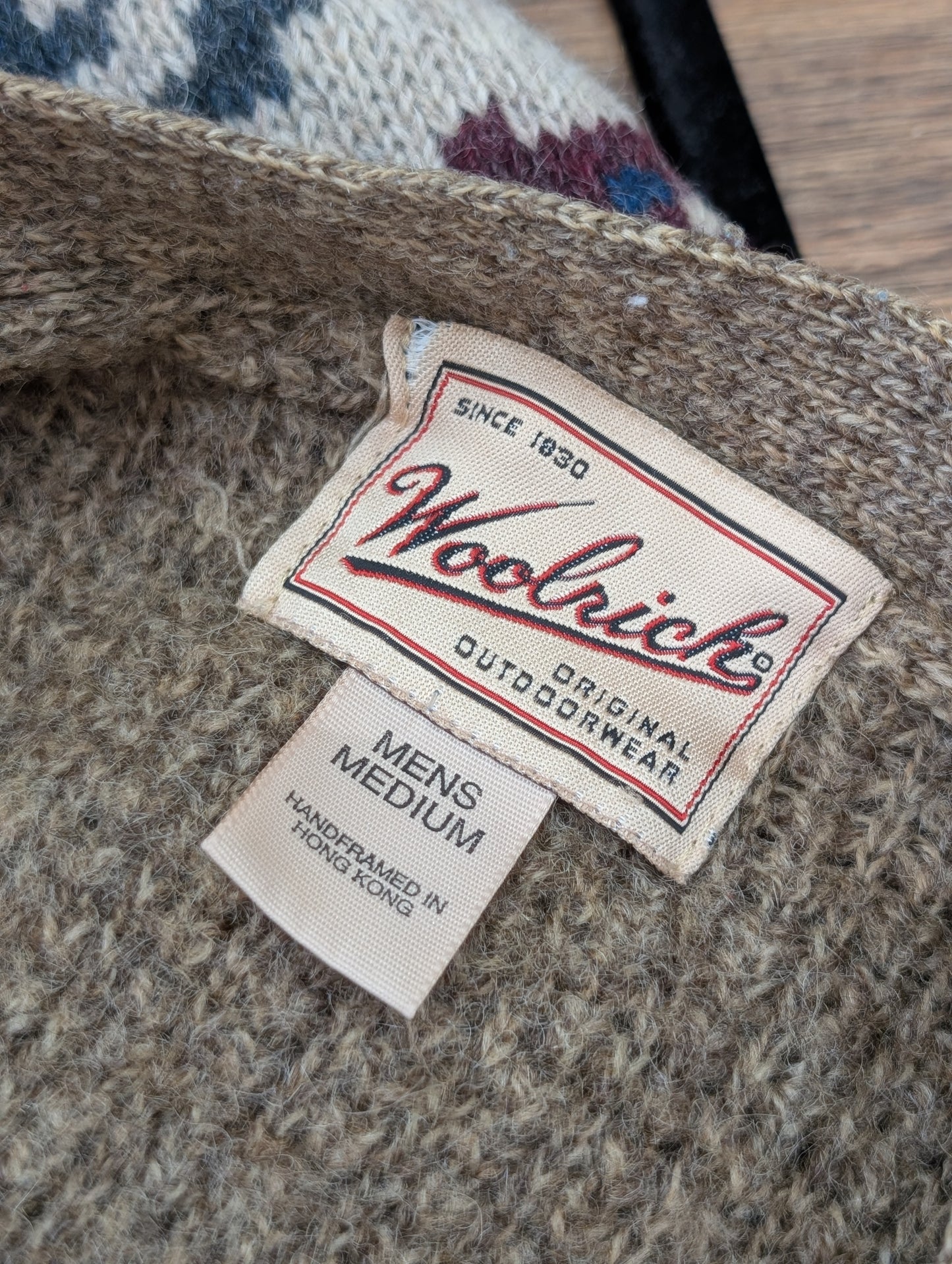 Brown wool cardigan