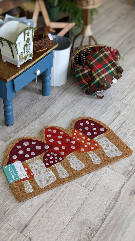 Mushroom Shaped Coir Fibre Doormat