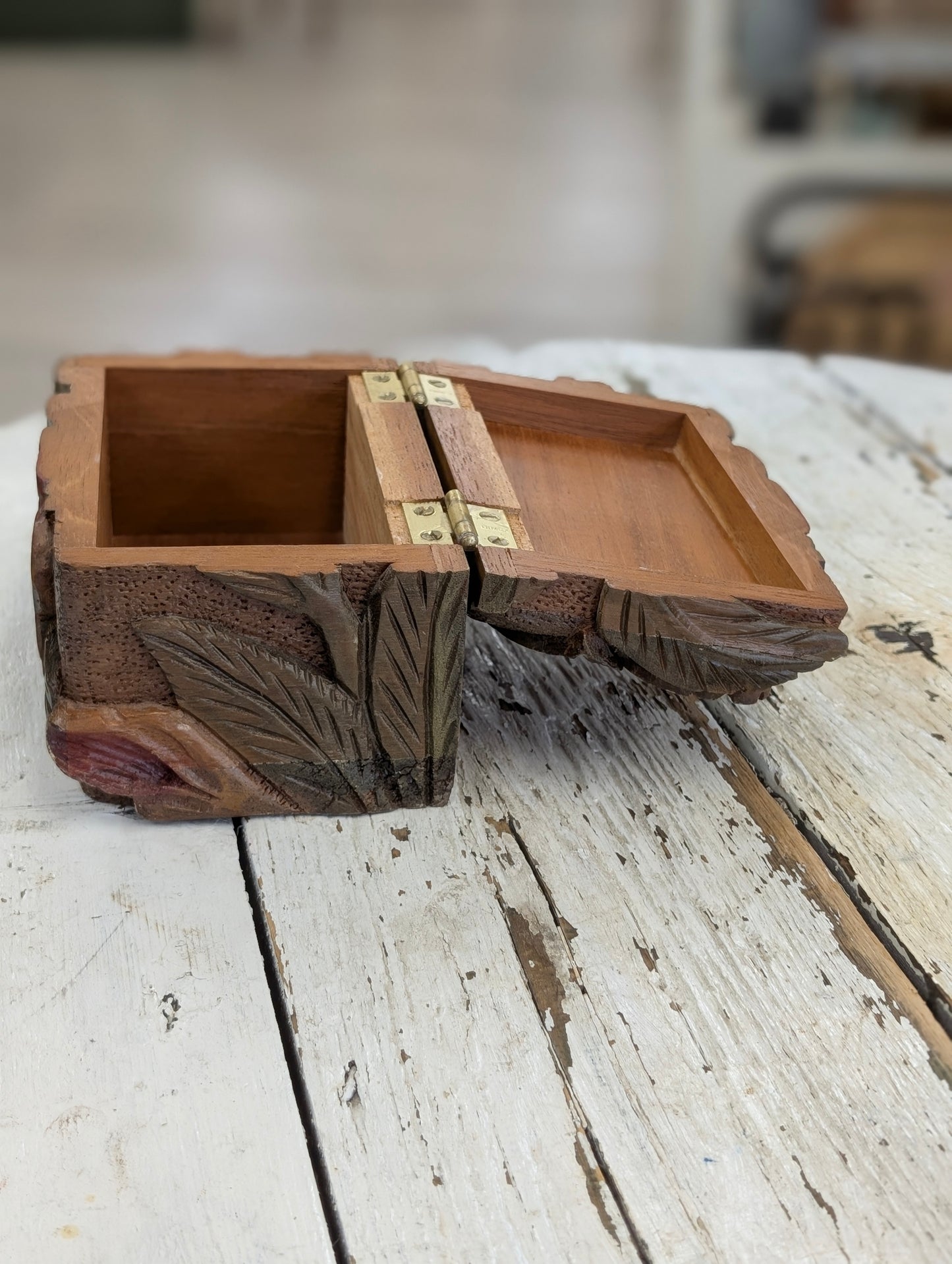 Wooden flower box