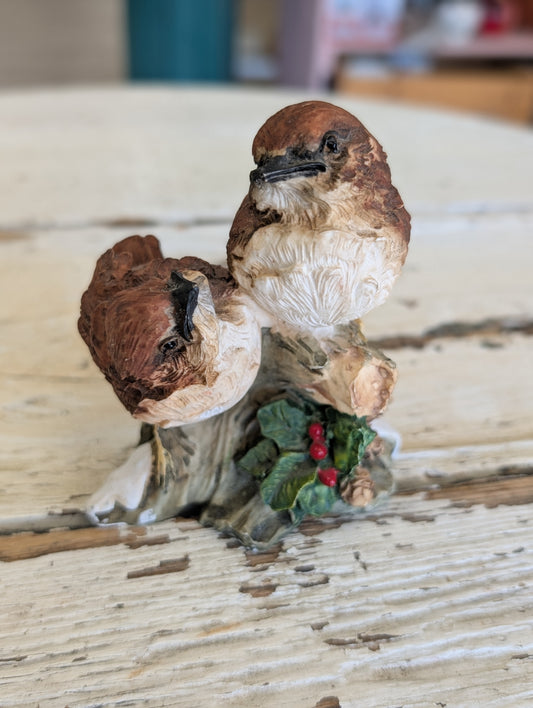 Set of ceramic birds