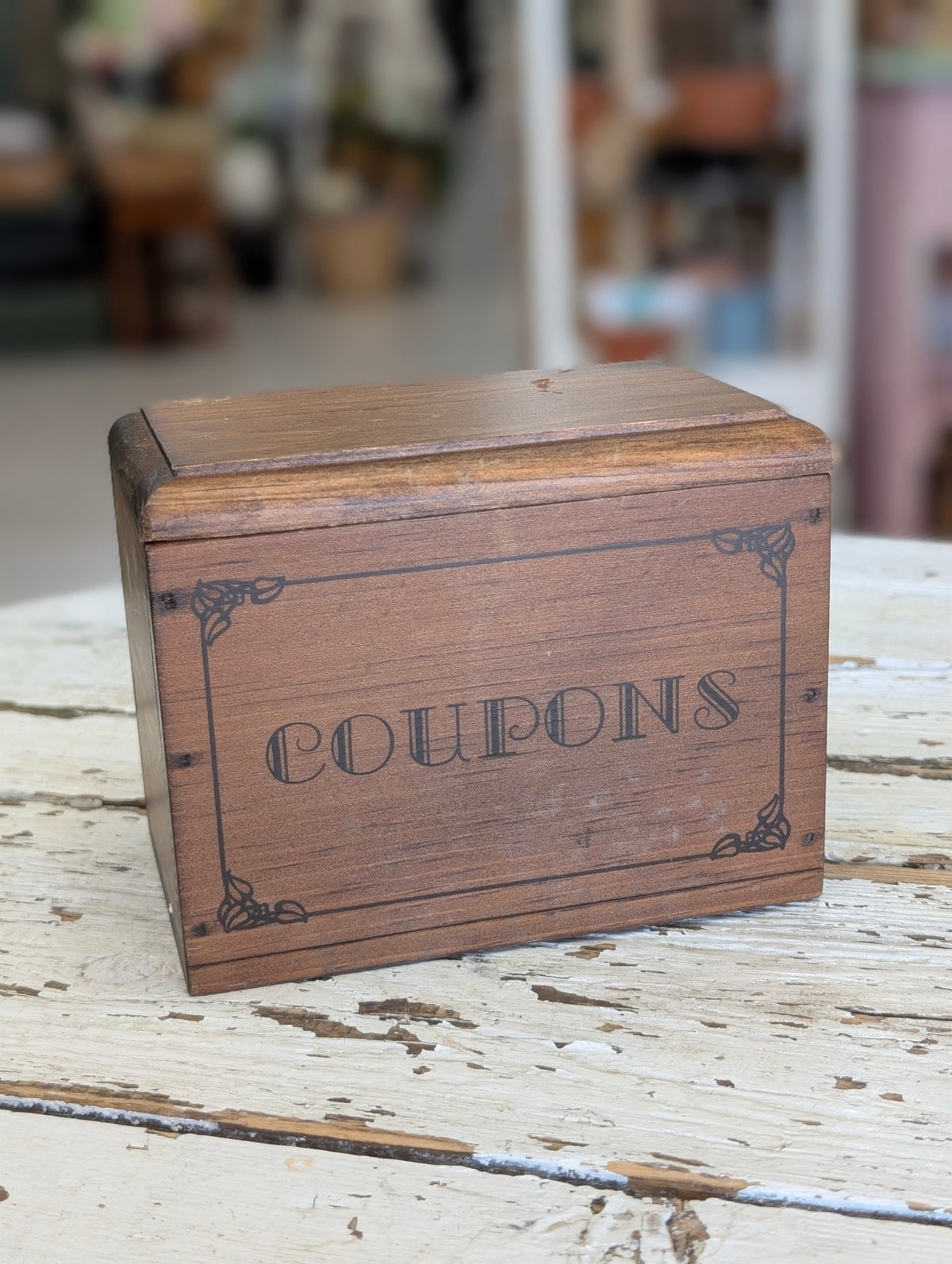 Coupon wooden box