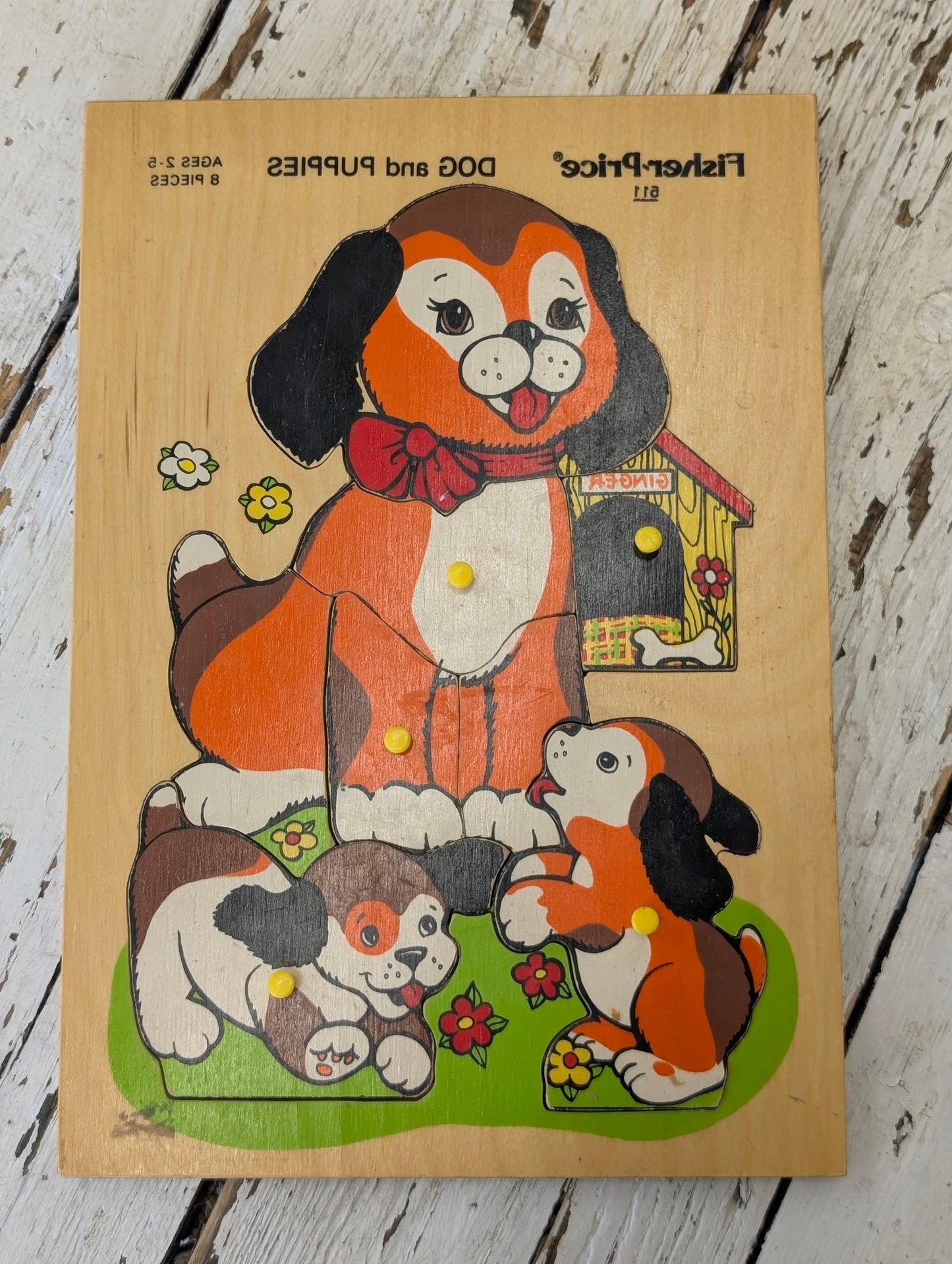 Wooden fisher price puzzle toy