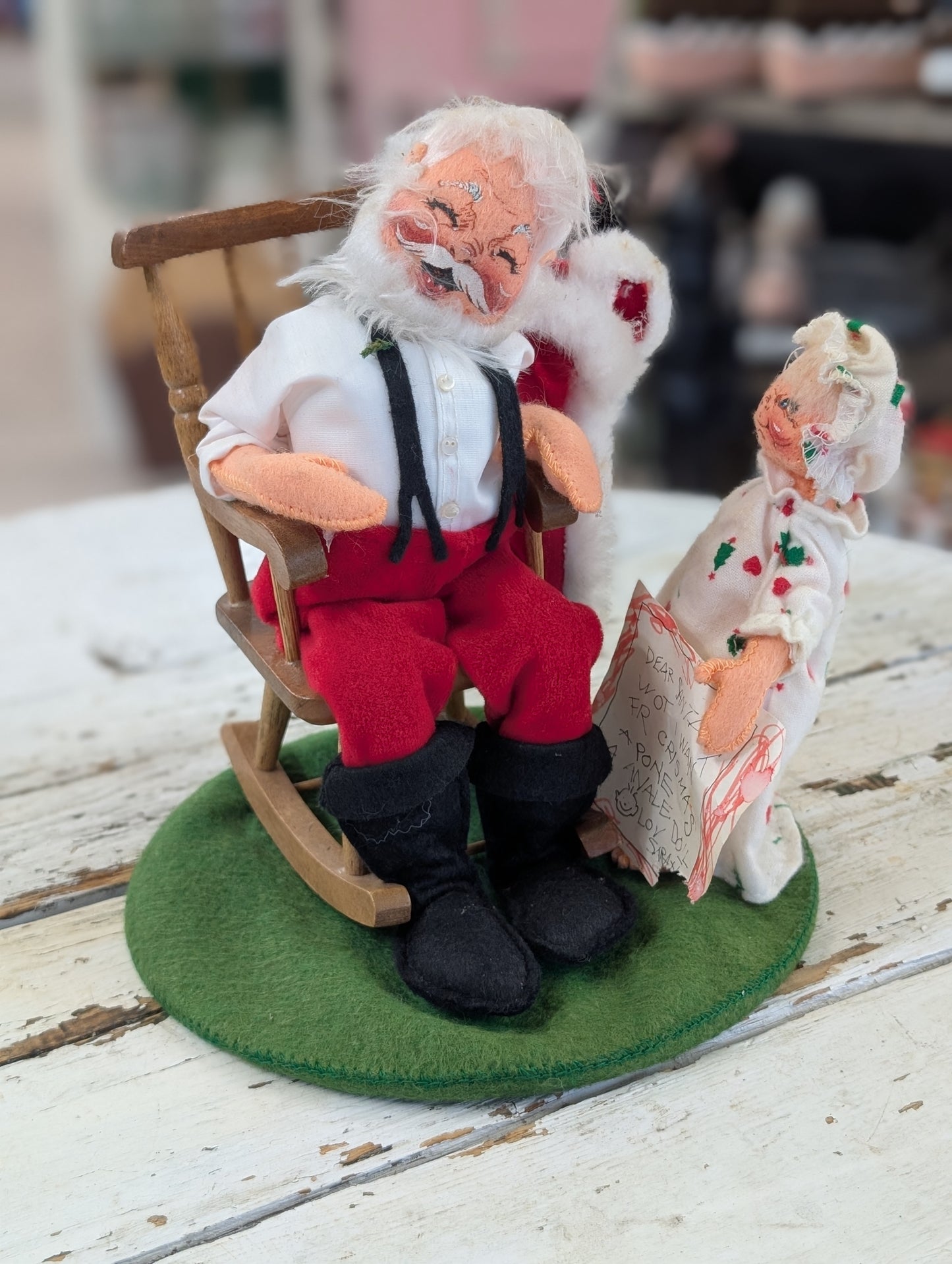 Annalee Santa with child